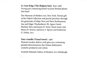 MOMA - Marcel Broodthaers - The belgian lion