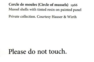 MOMA - Marcel Broodthaers - Cercle de moules