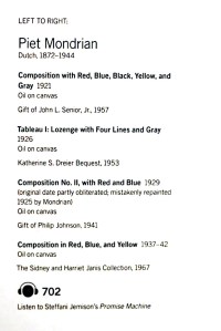 MOMA - Piet Mondrian - Composition with red, blue, black, yellow and gray