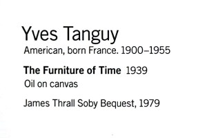 MOMA - Yves Tanguy - The furniture of time