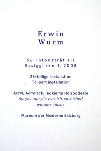 Schirn Halle Frankfurt am Main - Erwin Wurm