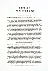 Schirn Halle Frankfurt am Main - Florian Meisenberg